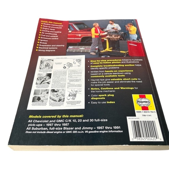 Chevrolet & GMC Pickups 1967 Thru 1987 Haynes Automatic Repair Manual # 24064 - Picture 2 of 13